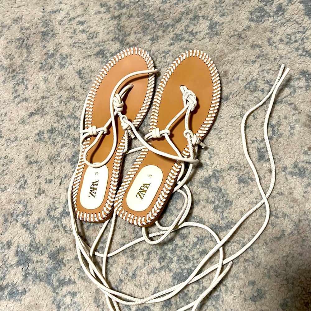 Tie up sandals